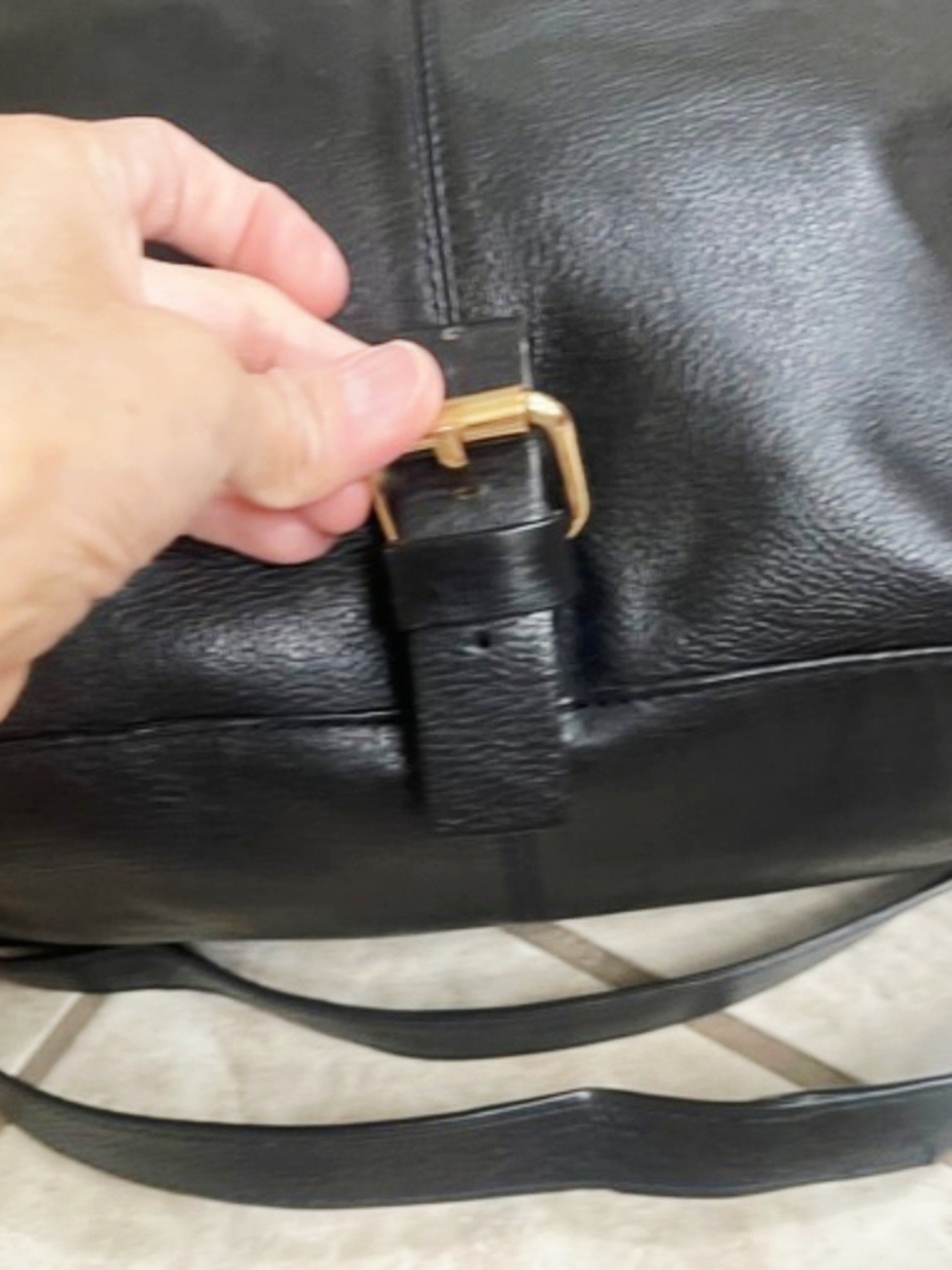KOOBA FAIRFIELD Black Leather Convertible Backpack - Picture 10 of 16
